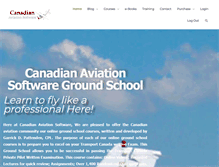 Tablet Screenshot of canadianaviationsoftware.com